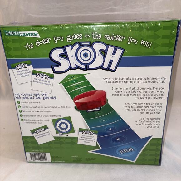 SKOSH Board Game By Goldbrick Original Hard To Find Sealed NEW - Picture 5 of 5